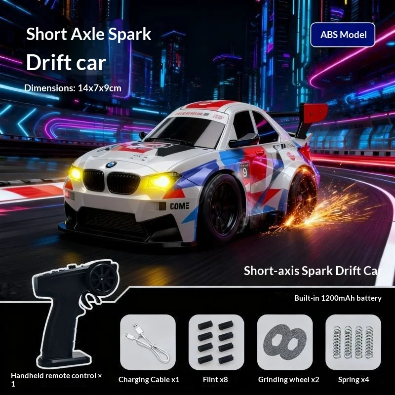 Voiture RC Drift 4x4 - Commande Proportionnelle, Lumières LED, Jouet Télécommandé