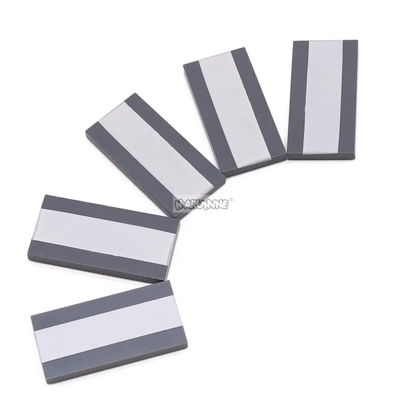 Marumine 50PCS Road Crosswalk MOC Blocks City Street View Accessories 87079 Compatible Town Traffic Zebra Building Brick Parts 6