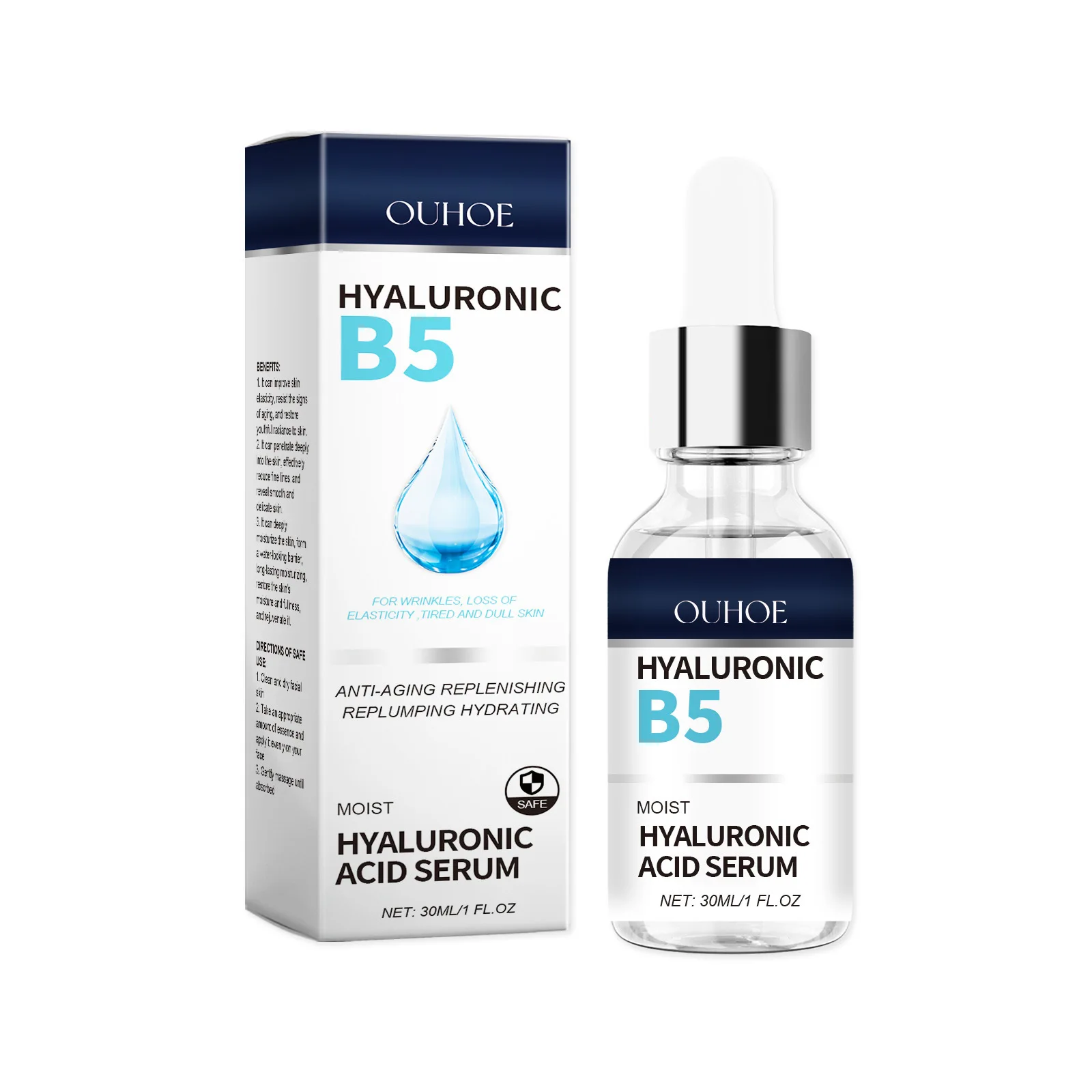 Hyaluronic B5 Serum Reduce Fine Lines Lifting Firming Tighten Brighten Moisturizing Nourishing Facial Essence Skin Care Products 2