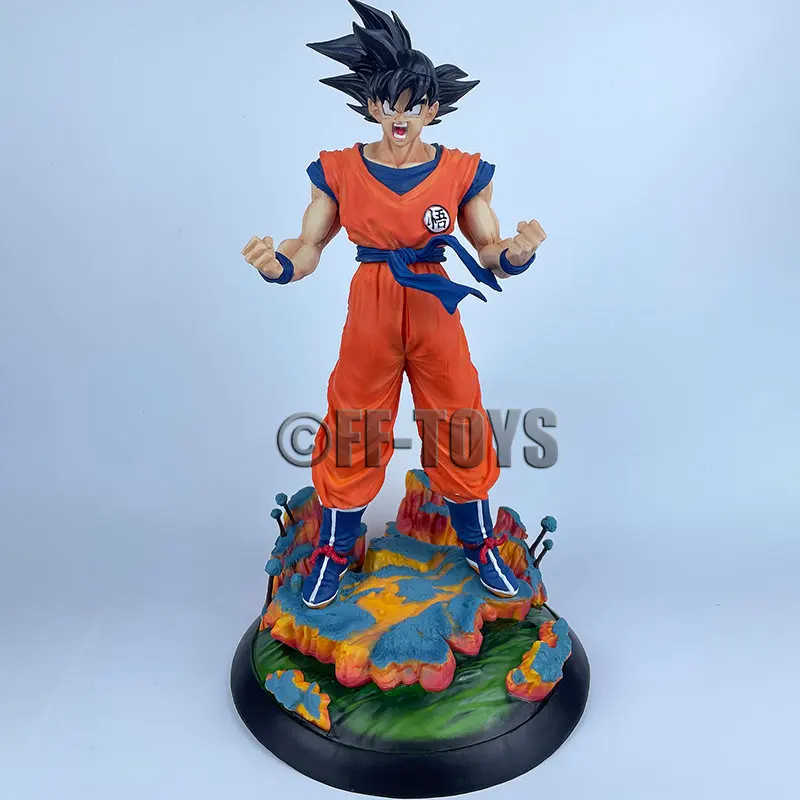 

Anime Dragon Ball Z Son Goku Figure with Base 36CM PVC Action Figures GK Statue Collection Model Toy for Children Gifts