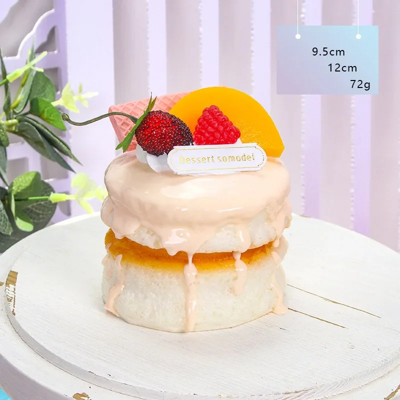 Food Model Food Photography Props Kitchen Food Toys Fake Food Prank Toys 1PC Artificial Cake Dessert Fake Food Decoration Photography Pro Food Simulation Cake Model Tea Table Decoration