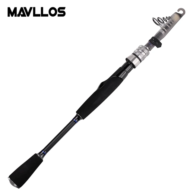 Mavllos Ultra-short Portable Spinning Telescopic Fishing Rod 1.98m