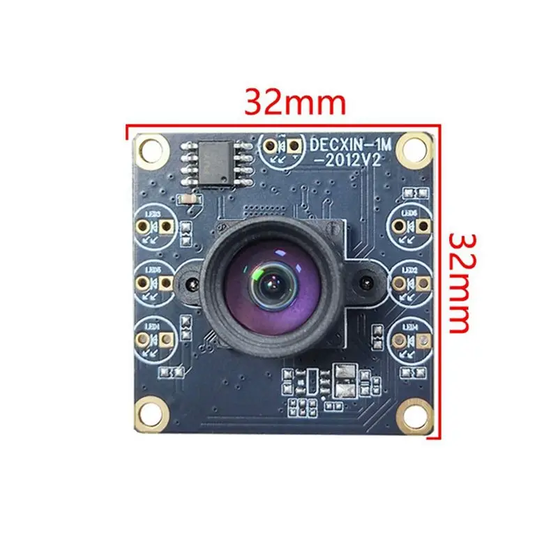 YOC-100도 카메라 모듈 1MP OV9732 1280X720 USB 무료 드라이버 수동 초점(1미터 USB 케이블 포함) Forwinxp/7/8 2개