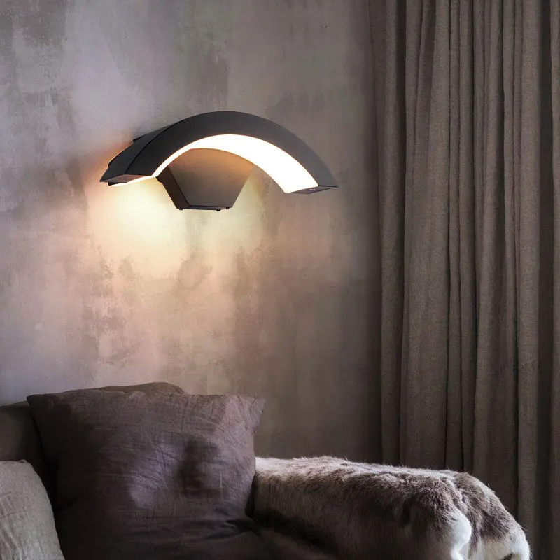 LED Wall Lamp with Motion Sensor for Outdoor Porch or Gardens Lighting