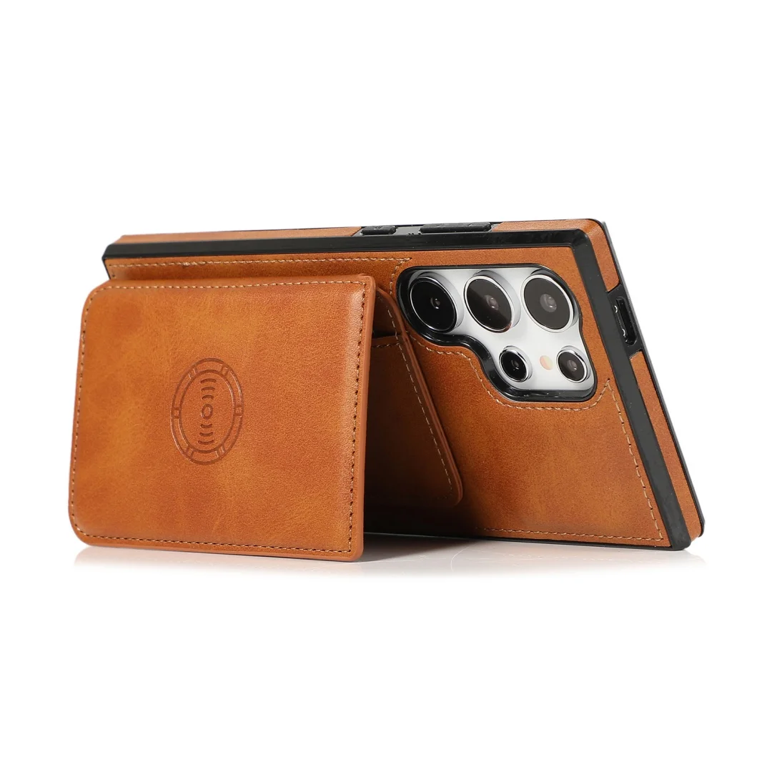 Anti-Theft Wallet with Blocking Layer and Magnetic Leather Phone Case