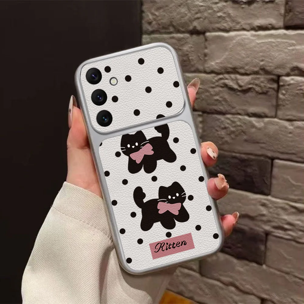 Charming Cat Design Silicone Phone Case