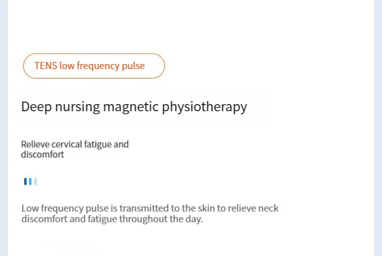 Neck Massage Intelligent Charging Heating Hot Pressing Magnetic Pulse Fashion Multi User Usage Portable Pulse Neck Massager 11