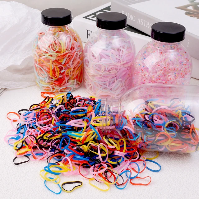 1000PCS Elastic Rubber Bands Hair Bands For Women Soft Colorful Rubber Band  Kids Hair Accessories Headdress Hair Ties - AliExpress