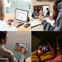 KOOMDIGI T30 PRO Tablette PC 2-en-1 10,1 pouces Android 6 Go de RAM 128 Go de ROM 4G LTE WiFi 2,4G+5G Double caméra 5MP+13MP avec étui rose, stylet, clavier et souris 6