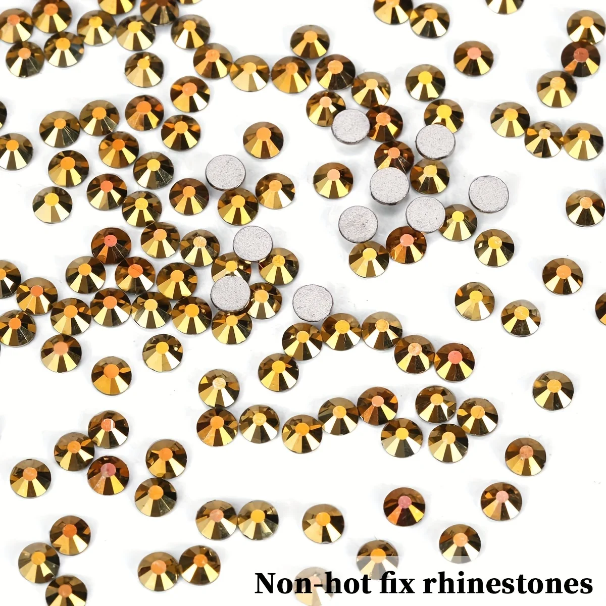 1440pcs Gold Crystal Flatback Non Hot Fix Rhinestones Stones Beads Glass Jewelry Charm Nail Art Decorations Jewelry Accessories 2