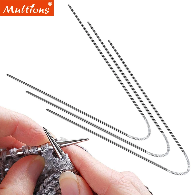 3pcsKnittingMetalCableCircularKnittingNeedlesSetCircularKnit