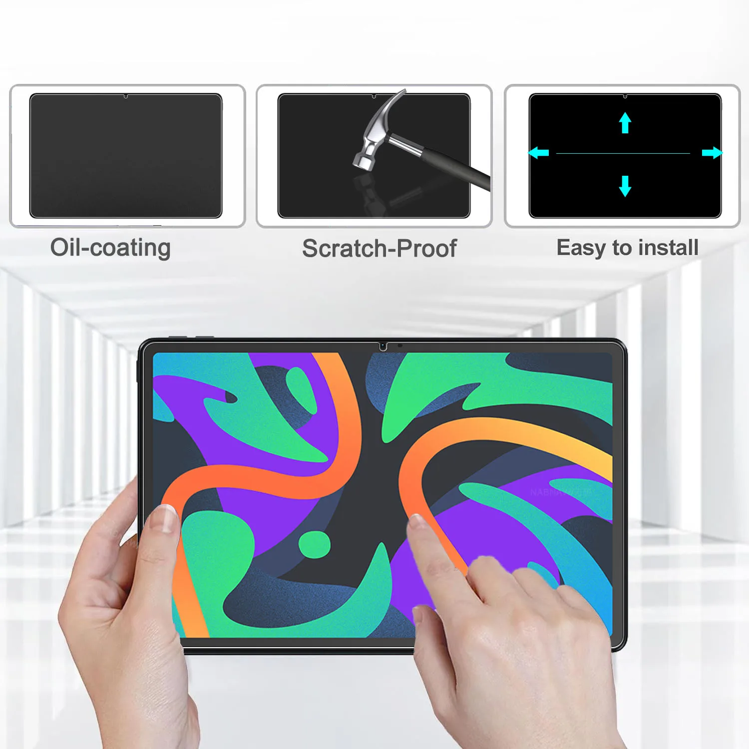 2PCS HD Scratch Proof Screen Protector Tempered Glass For Lenovo Xiaoxin Pad 2024 11-inch Tablet Protective Film Oil-coating 2
