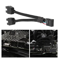 USB 3. 0 9-контактный разъем для материнской платы 1 к 2 удлинитель концентратор разветвитель адаптер преобразователь — изображение 2