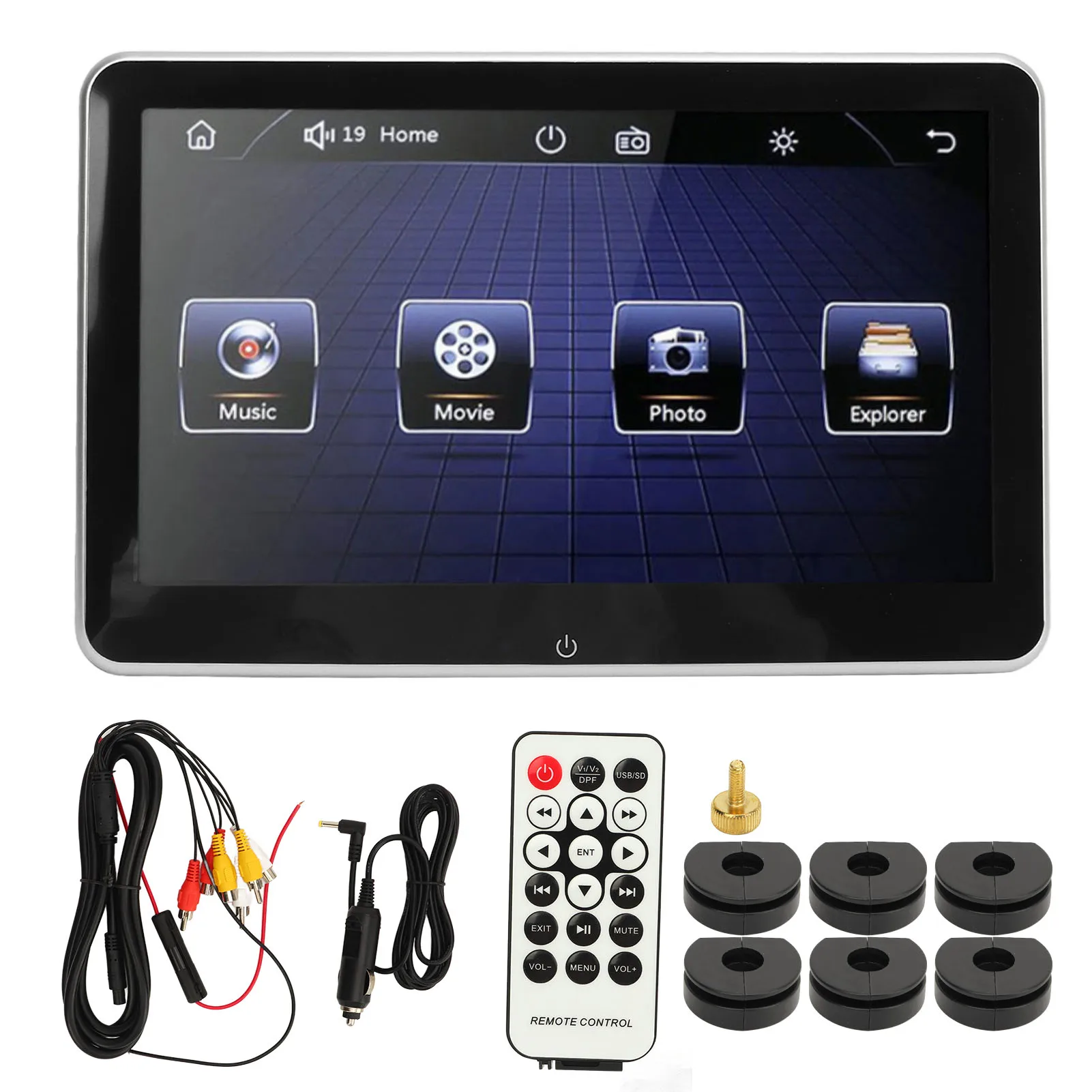 CarHeadrestMonitorHdTouchScreenCarHeadrestMp5Player1080PEasy