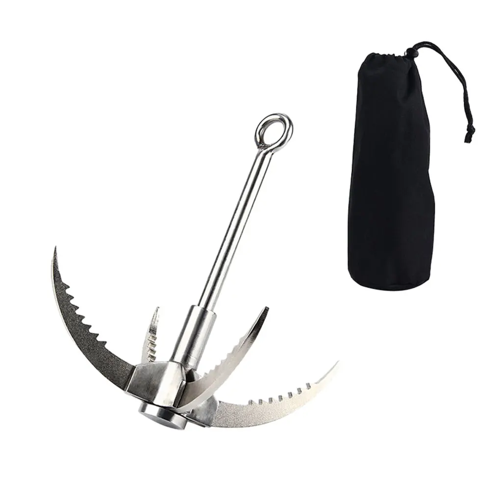 

Folding Grappling Hook Easy-to Stainless Steel Tool For Climbing Adventures Secure And Safe Easy