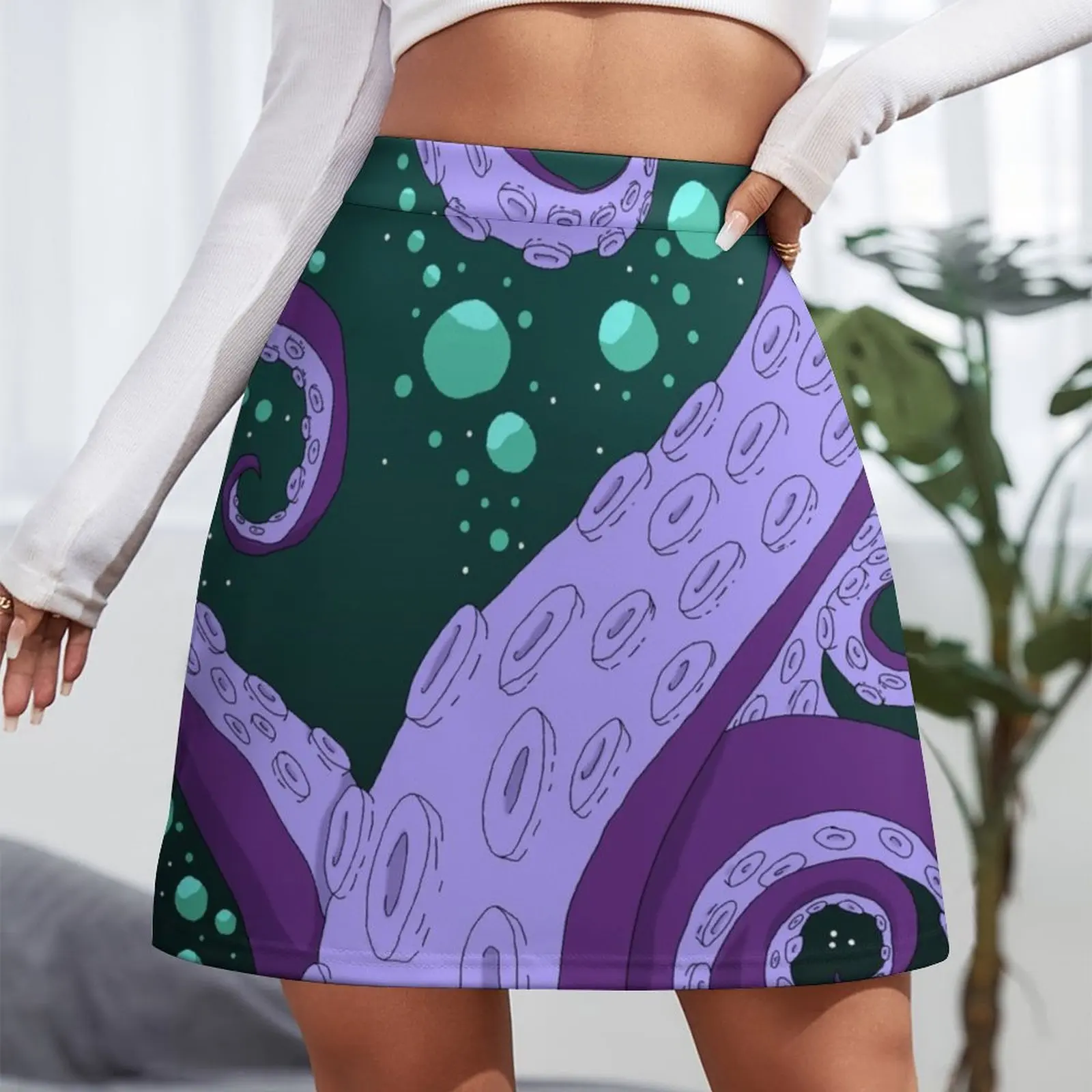Tentacle full colour Mini Skirt Women's summer skirts Short skirt woman Summer women's clothing