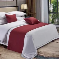 Taie d'oreiller en Jacquard, écharpe solide et douce, protection de literie de luxe, housse de chambre à coucher, chambre d'amis, hôtel, décor de salle de mariage 1