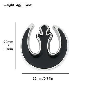 Disney Star Wars Rebel Alliance Logo Badge Jewelry Simple Style Enamel Button Brooch for Bag Clothings Lapel Pins Accessories 4