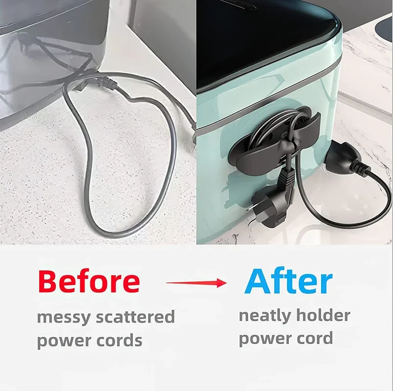 Cord Wrapper Organizer Clip Cable Winder Management Holder for Kitchen Appliance Clip Air Fryer Coffee Machine Wire Fixer Holder cable organizer,storage organizer