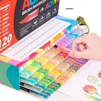 Акриловые ручки, маркеры, кончик кисти, маркеры для наскальной живописи, дерево, холст, камень, Рождественский подарок, поделки своими руками — изображение 4