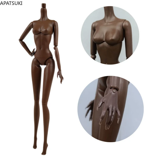 1/6 Girl Nude Doll Body Without Head DIY Replacement Parts Supplies