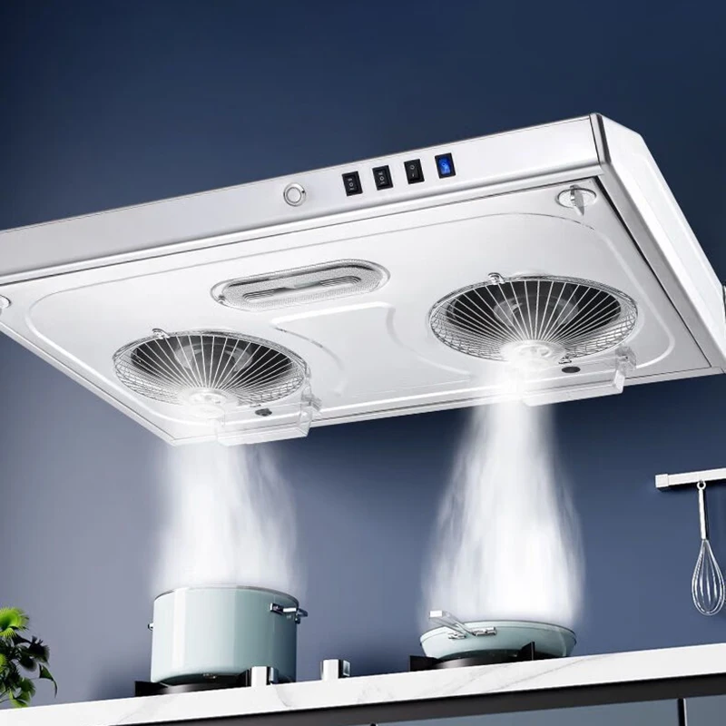 White Ultra-thin Top Suction Dual Motor Small Chinese Kitchen Range Hood