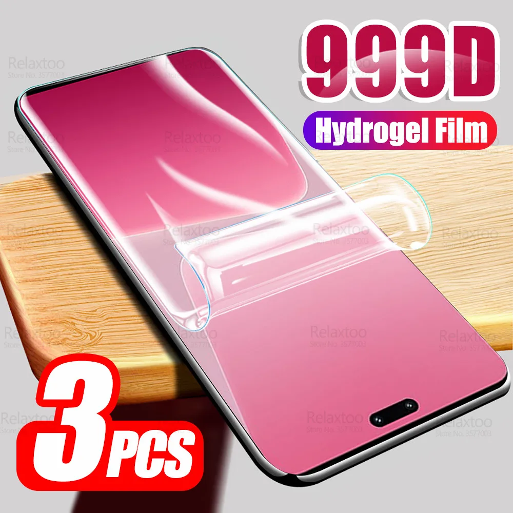 

3Pcs 999D Curved Soft Hydrogel Film For Xiaomi 13 Lite Screen Protector Xaomi Mi 13Lite Mi13 Light 5G 6.55" Not Tempered Glass