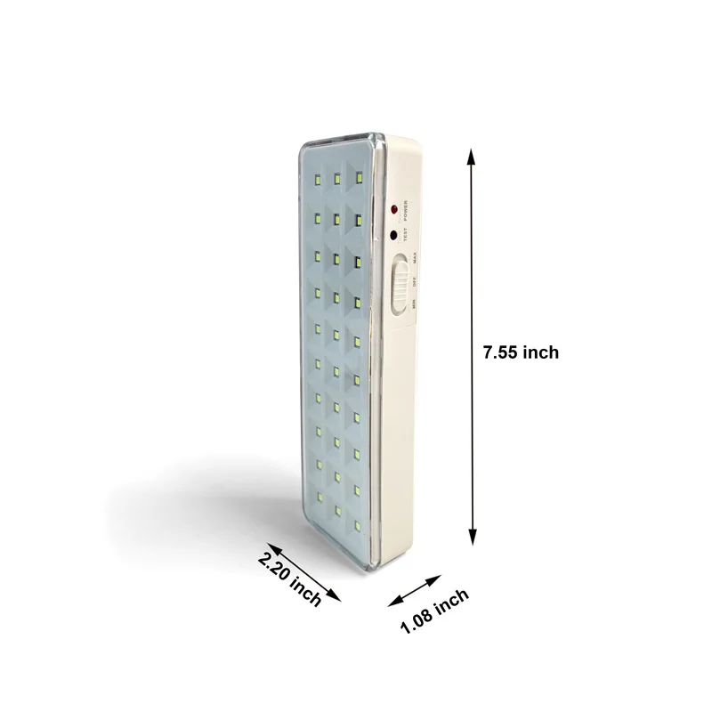 2Modes Dimmable 30LEDs Portable Emergency Light Rechargeable Home Lamp Camping Lanterns Wall-mounted for Power Loss Outage Use Led Light Portable Flashlight Emergency Light Portable Camping Light