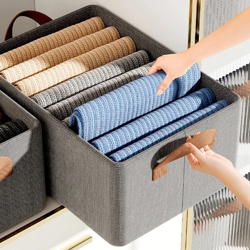 

Clothes Organizer for Trousers and Jeans, Wardrobe Storage Box, Underwear Organizer, Bra and Socks Closet Artifact