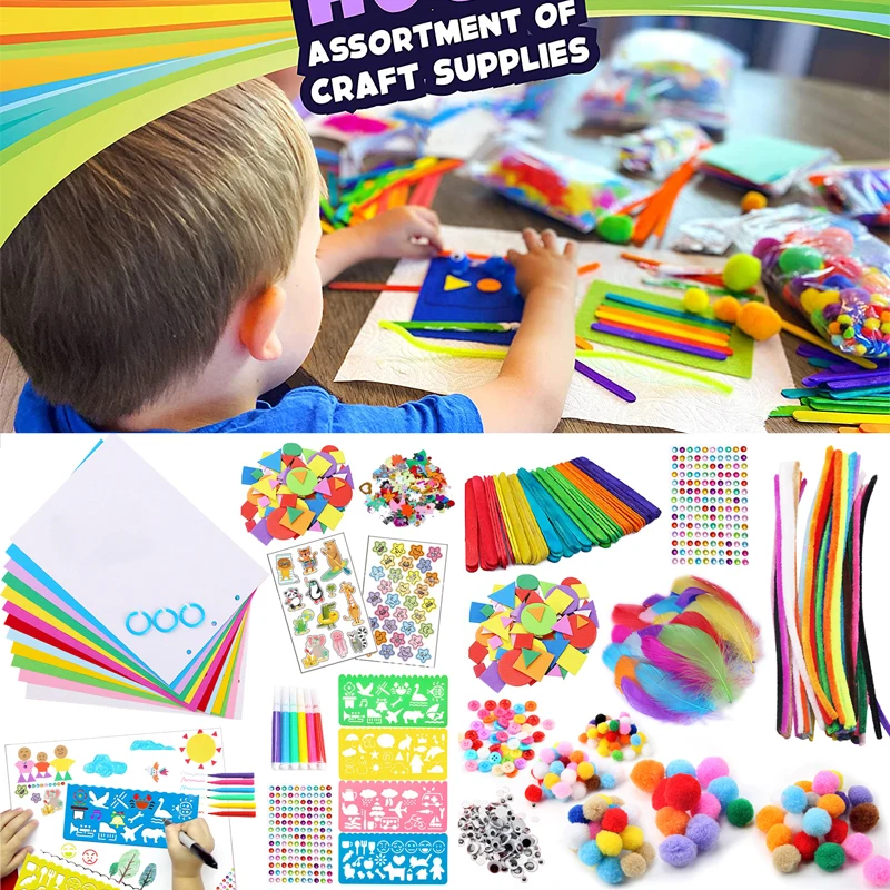 DIY Kids Painting Toys Material Pack Handmade School Art Painting Educational Toys Creative Development Scrapbooking Crafts craft toys
