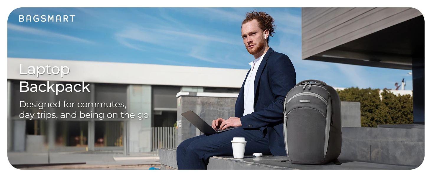 حقيبة ظهر BAGSMART للكمبيوتر المحمول للرجال، مقاس 17.3 بوصة، حقيبة ظهر للأعمال، سعة كبيرة، حقيبة ظهر للكمبيوتر الجامعي Sa442148975bc4173b37625eb093dab943