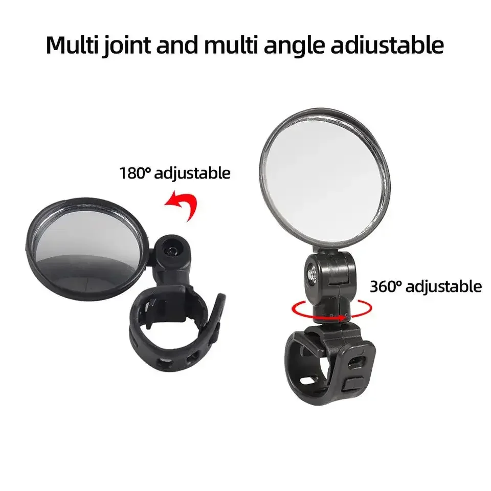 Universal Bicycle Rearview Mirror 360° Adjustable Rotate