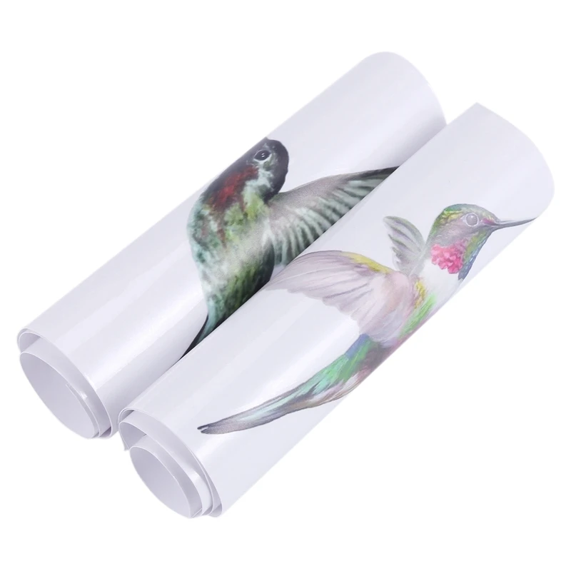 ABFB-8 Large Beautiful Humming Bird Static Cling Window Stickers Hummingbird Anti Collision Bird Strike Window Stickers