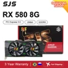 SJS Video Card RX 580 8G 256Bit 2048SP GDDR5 AMD GPU Graphics Cards Gamer RX580 Radeon 8GB Mining Gaming Card placa de video 1