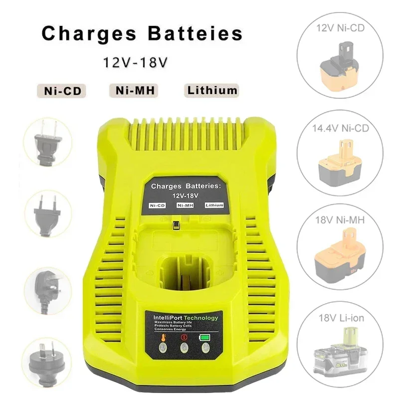 YEX-BUR Chargeur de Batterie 2 Ports P117 Dual Chemistry