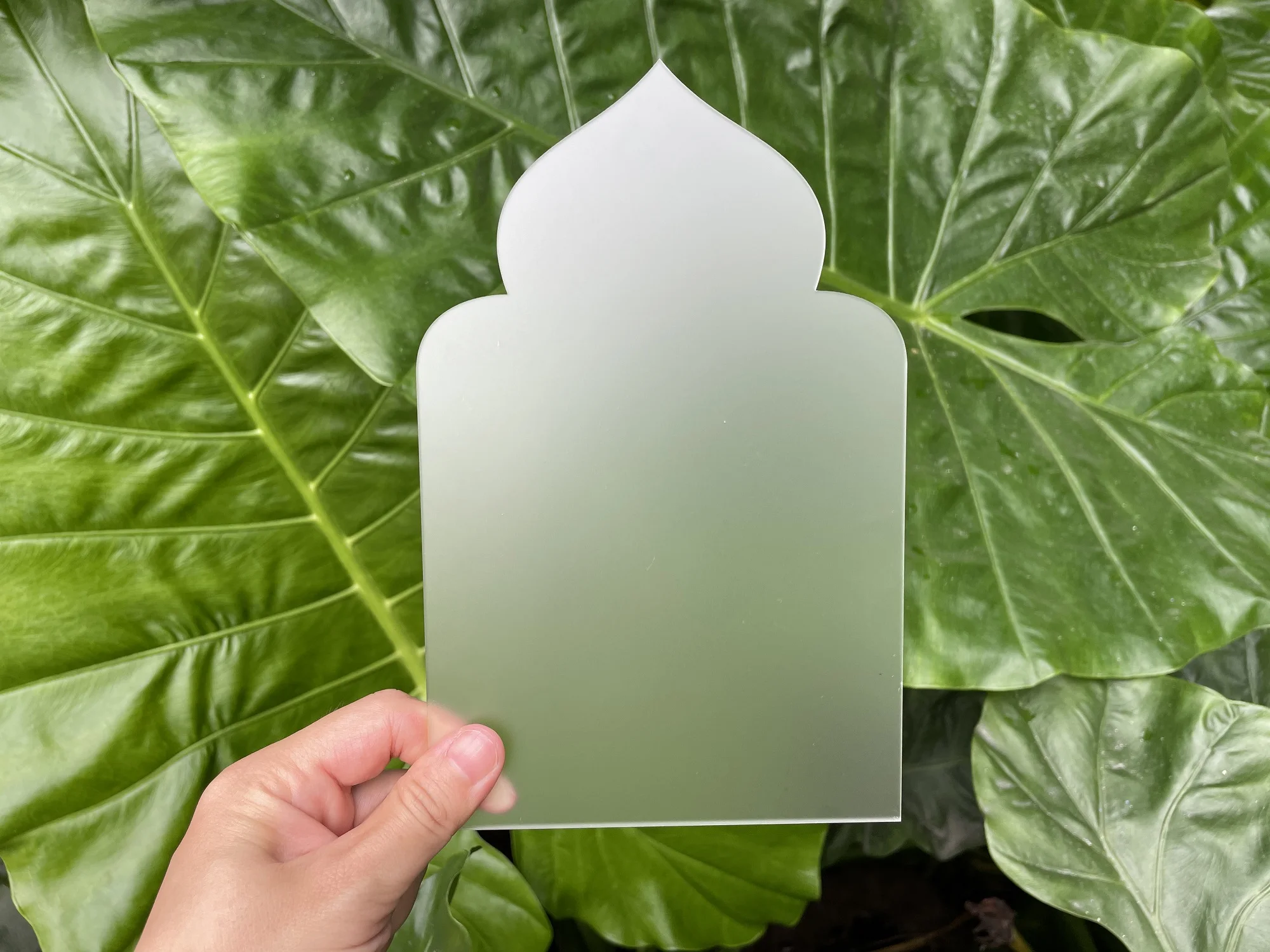 Matte Castle Shape Frosted Translucent Acrylic Sign DIY Muslim Eid Table Board Wedding Birthday Bridal Desk Shower Party place card holders acrylic sign holders