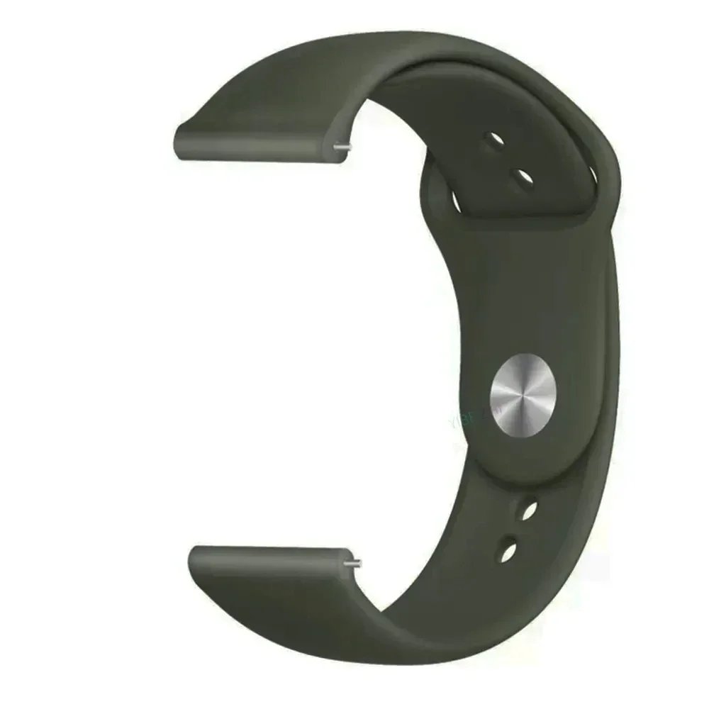 Versatile Silicone Watch Strap - Available in 18mm, 20mm, and 22mm Sizes