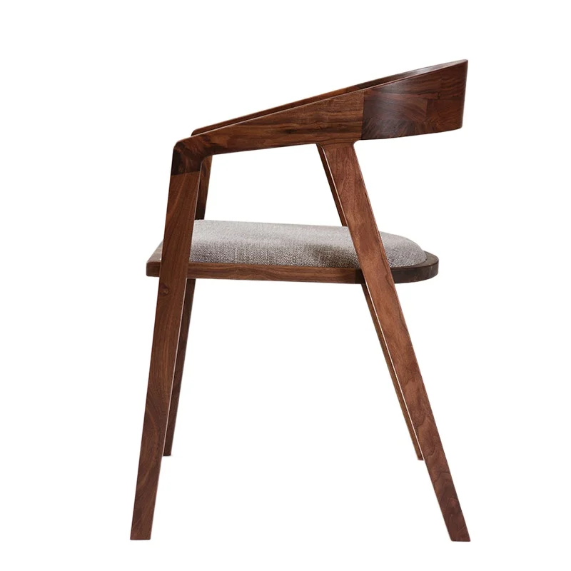 Chaise de Salle à Manger en Bois Massif, Cercle Chic, Bureau Polyvalent, 73 Livres, Design de Loisirs pour Espaces Modernes