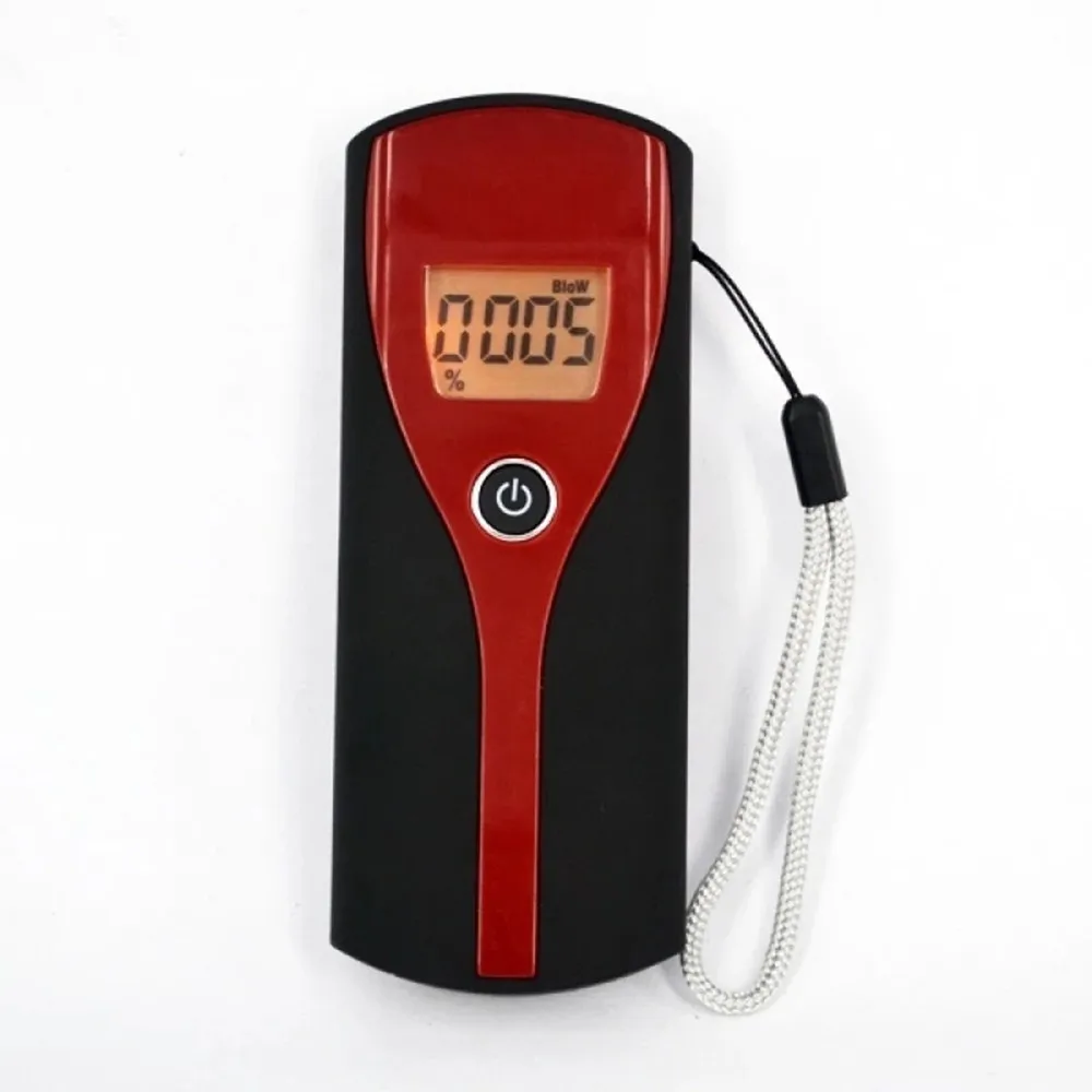 Universal Professional Digital LCD Display Alcohol Breath Alert Breath Tester Plastic Quick Response and Resume Breathalyzer