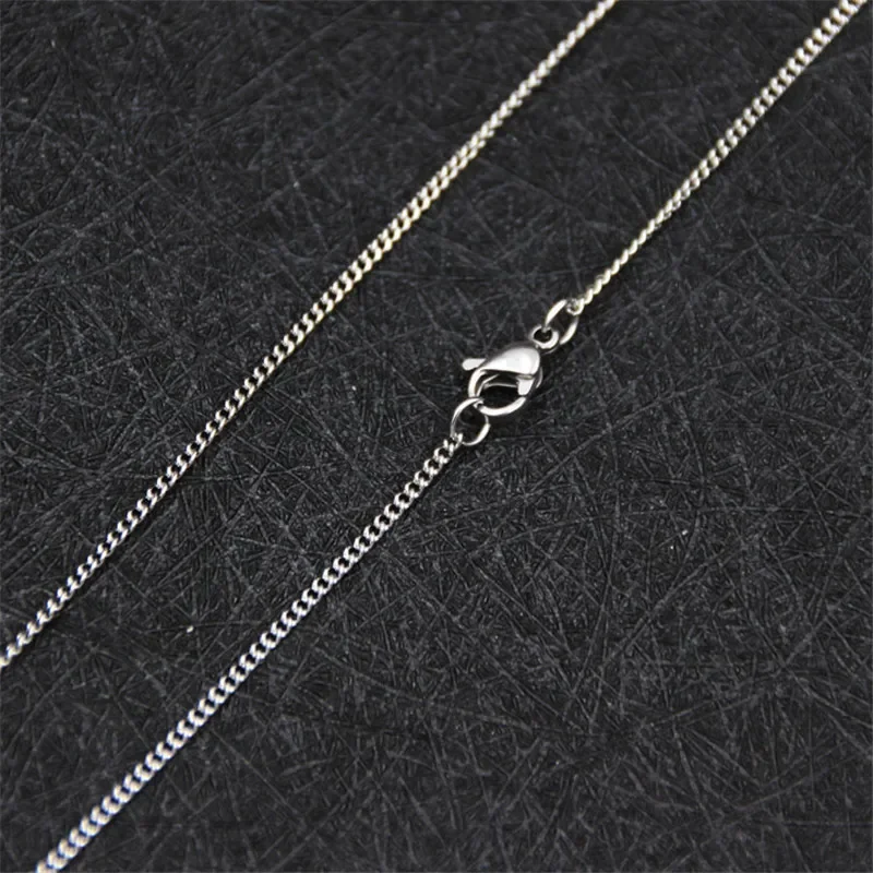Sterling silver necklace front view