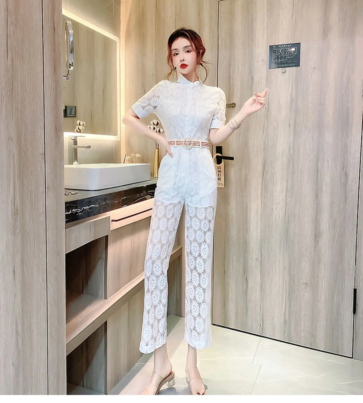 new-spring-summer-office-lady-fashion-casual-brand-female-women-girls-short-sleeve-lace-jumpsuits