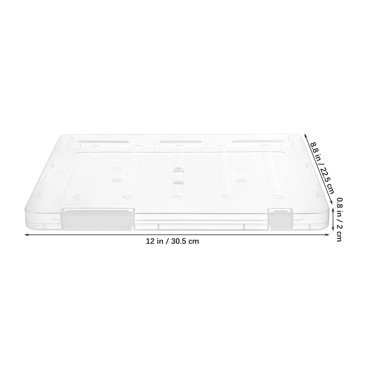 6Pcs 투명 플라스틱 문서 주최자 파일 보관 상자 종이 홀더 뚜껑 사무실 학교 홈 A4 문서 상자 종이 주최자
