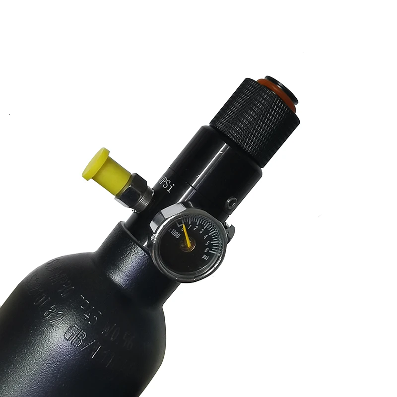 Co2 Cylinder HPA Tank Regulator Valve Thread Protector Cover Alumium Black Aceessories Air Pressure Valve Regulator 4pcs