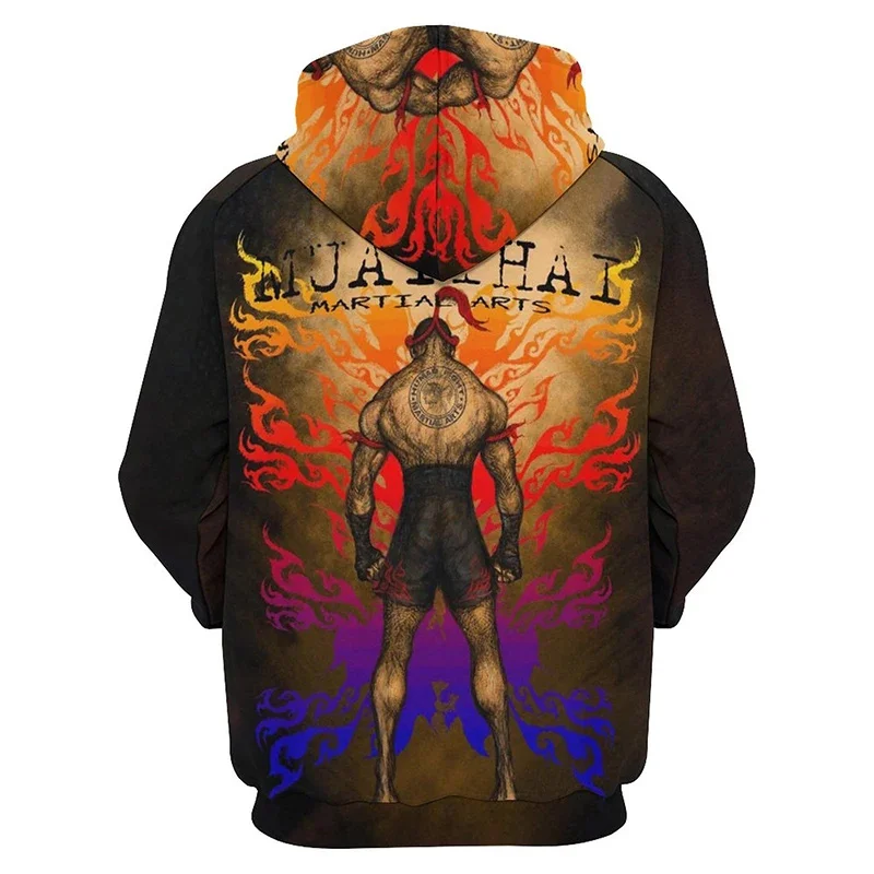 thumbnail image 1 of Sudaderas con capucha Pop 3D Muay Thai Boxer para hombres, jerséis deportivos de moda y2k, sudaderas de boxeo para gimnasio, Sudadera con capucha Harajuku, nuevo, 1 of 5