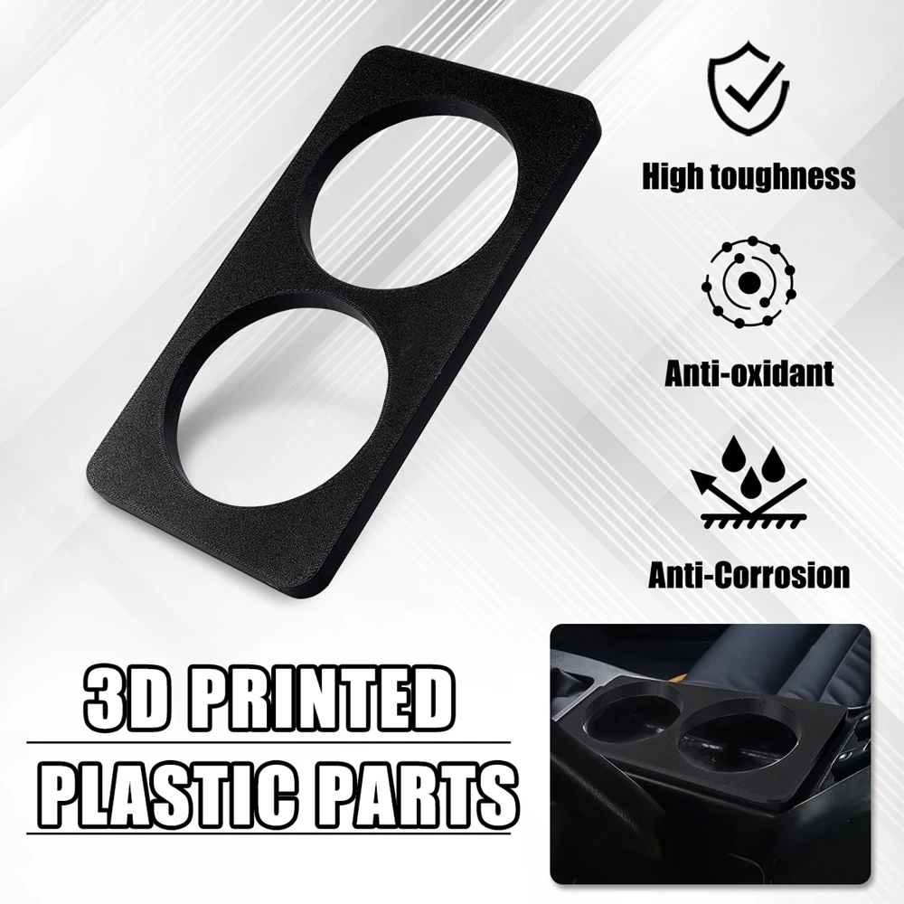 Sleek Black Tray Cup Holder