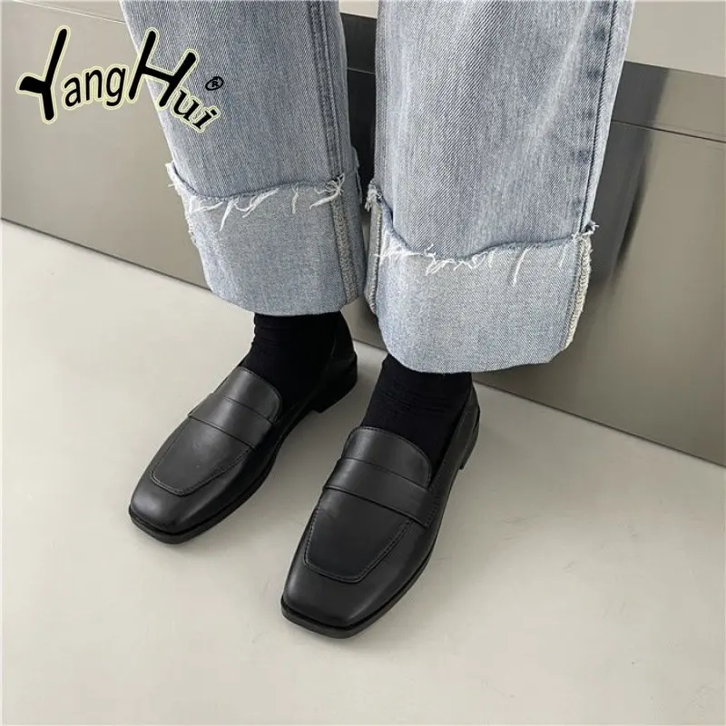 

Туфли женские кожаные в британском стиле, маленькие модные роскошные дизайнерские ретро туфли-лодочки на низком каблуке, лето 2023