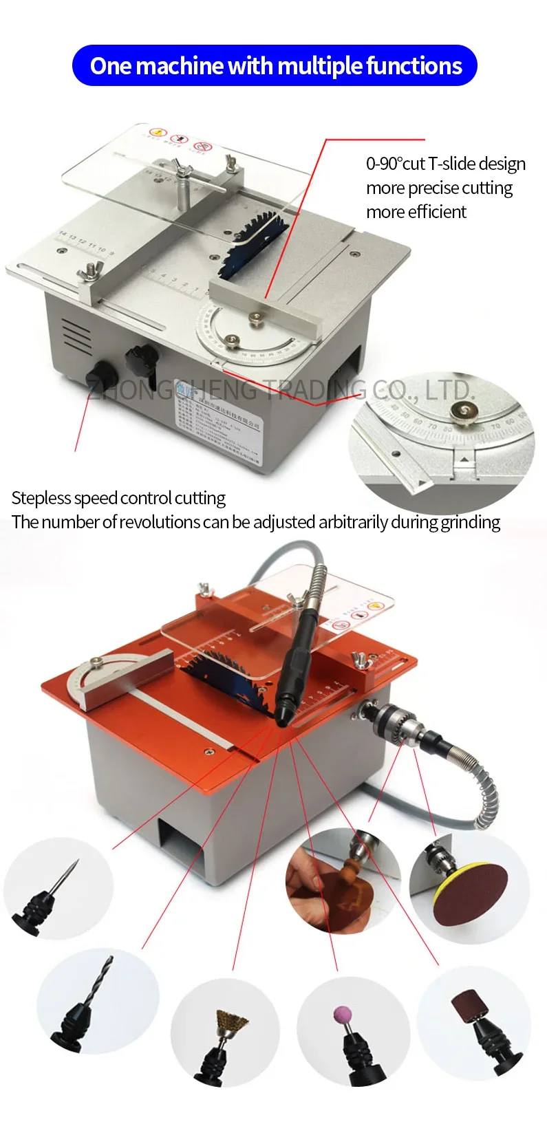 New Upgrade Multifunctional Mini Table Saw Mini Household Table Saw Small Woodwo