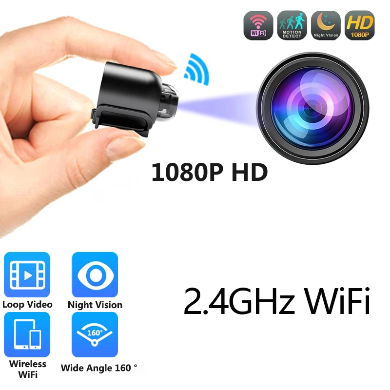 X5 WiFi Webcam 1080P HD Indoor Security IP Camera IR Night-vision Video Recorder Anti-theft Remote Monitor usb camera 1