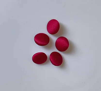 1Set (50PCS Buttons and 50 Buttonhole) Colorful Colors Satin Cloth Button Buttonhole Wedding Dress Back Handmade Diy Accessories 