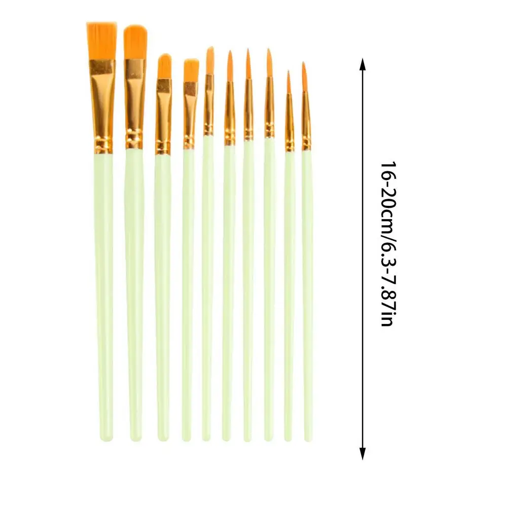 Paint Brushes For Acrylic Painting Acrylic Watercolor Paint Brush Set Of 10  Smooth And Flexible Artist Paint Brushes Versatile - AliExpress